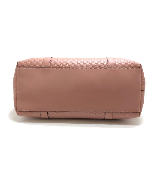 GUCCI（グッチ）GUCCI (グッチ) マイクログッチシマ2WAYバッグ ピンクの古着・服飾アイテム