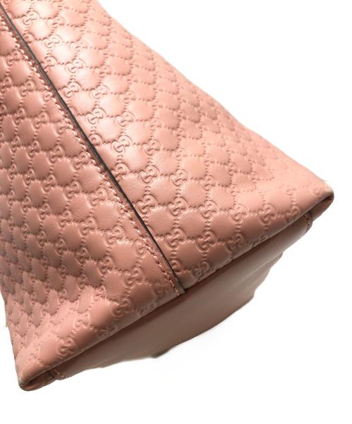 GUCCI（グッチ）GUCCI (グッチ) マイクログッチシマ2WAYバッグ ピンクの古着・服飾アイテム