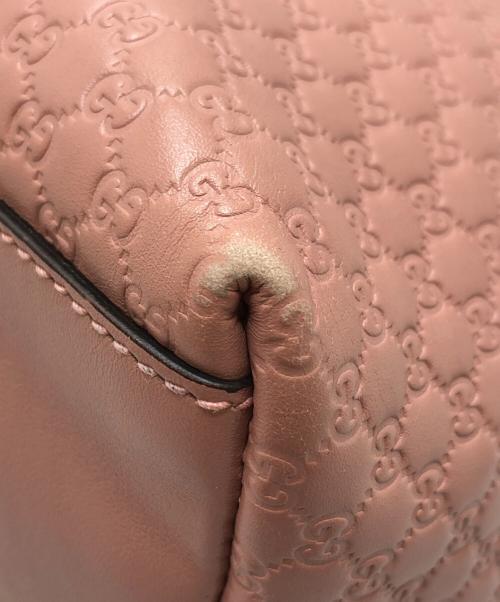 GUCCI（グッチ）GUCCI (グッチ) マイクログッチシマ2WAYバッグ ピンクの古着・服飾アイテム