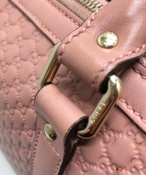 GUCCI（グッチ）GUCCI (グッチ) マイクログッチシマ2WAYバッグ ピンクの古着・服飾アイテム