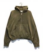 soerteソエルテ）の古着「ダブルジップパーカー」｜ベージュ