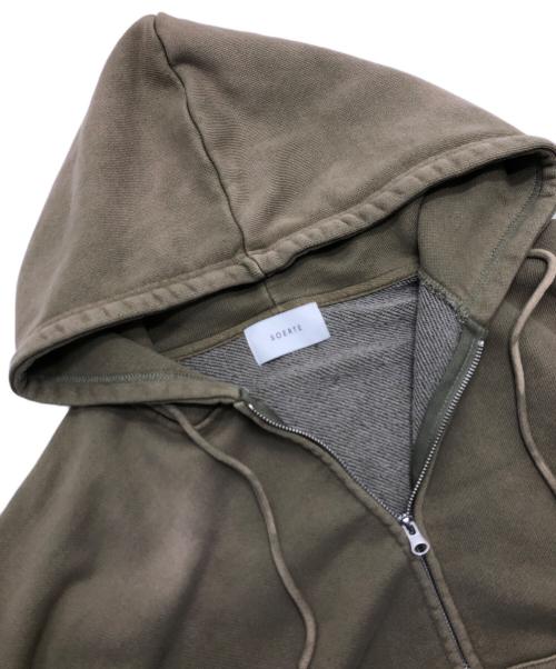 soerte（ソエルテ）soerte (ソエルテ) ダブルジップパーカー ベージュ サイズ:3の古着・服飾アイテム