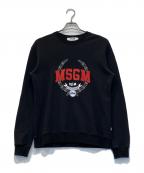 MSGMエムエスジーエム）の古着「ロゴプリントスウェット」｜ブラック