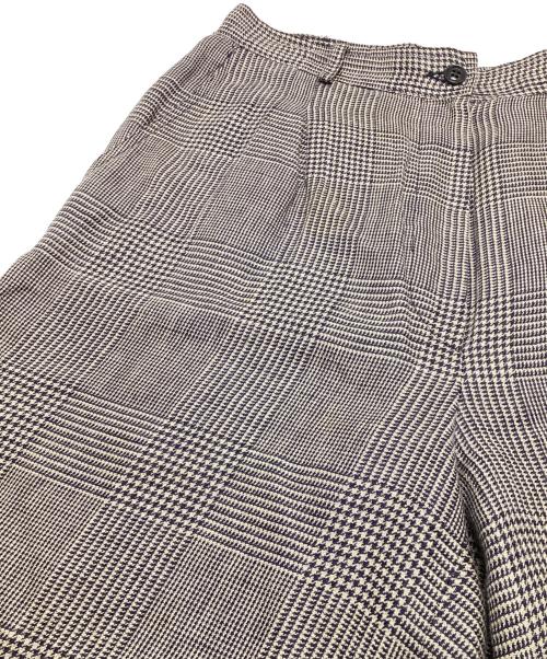 GUCCI（グッチ）GUCCI (グッチ) 千鳥格子柄リネンハーフパンツ ベージュ サイズ:40の古着・服飾アイテム