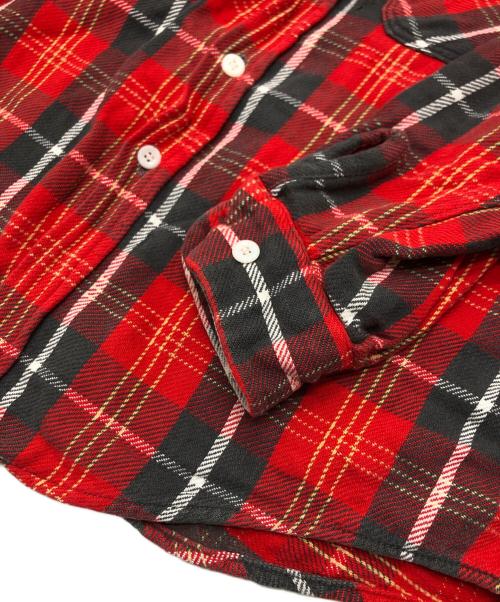 big mac（ビッグマック）big mac (ビッグマック) チェックネルシャツ レッド サイズ:Lの古着・服飾アイテム