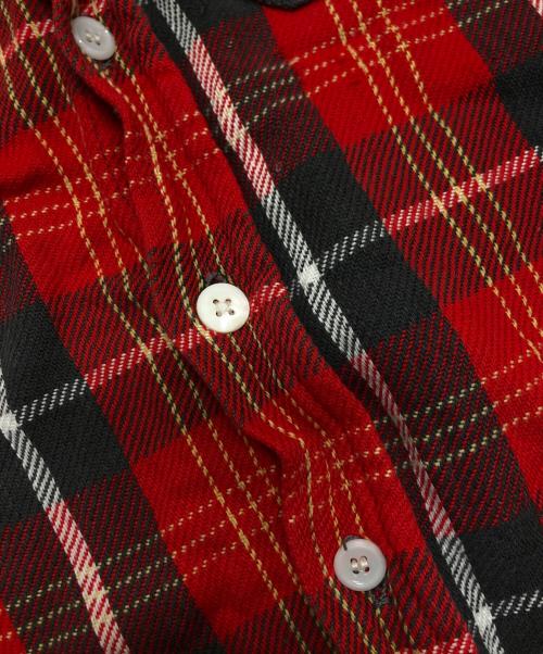 big mac（ビッグマック）big mac (ビッグマック) チェックネルシャツ レッド サイズ:Lの古着・服飾アイテム