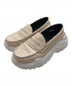 AKIKOAOKI×THREETREASURESアキコアオキ×スリートレジャーズ）の古着「ローファー」｜ベージュ