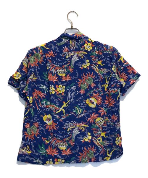 BEAMS（ビームス）BEAMS (ビームス) Sun Surf (サンサーフ) アロハシャツ ブルー サイズ:S (US 2)の古着・服飾アイテム