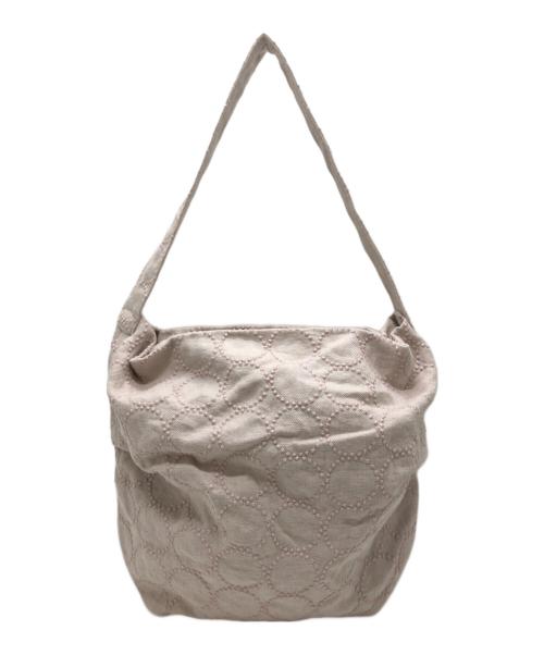 mina perhonen（ミナ ペルホネン）mina perhonen (ミナ ペルホネン) タンバリンショルダーバッグ ピンクの古着・服飾アイテム