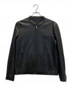 TK TAKEO KIKUCHIティーケー タケオキクチ）の古着「ラムレザーシングルライダースジャケット」｜ブラック