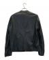 TK TAKEO KIKUCHI (ティーケー タケオキクチ) ラムレザーシングルライダースジャケット ブラック サイズ:L：10000円