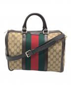 GUCCIグッチ）の古着「ボストンバッグ」｜ベージュ