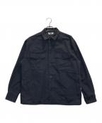 RHC Ron Hermanアールエイチシー ロンハーマン）の古着「サージ ミリタリー シャツジャケット」｜ネイビー