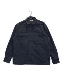 RHC Ron Herman（アールエイチシー ロンハーマン）の古着「サージ ミリタリー シャツジャケット」｜ネイビー