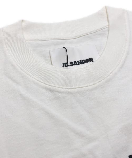JIL SANDER（ジルサンダー）JIL SANDER (ジルサンダー) ロゴTシャツ ホワイト サイズ:Lの古着・服飾アイテム