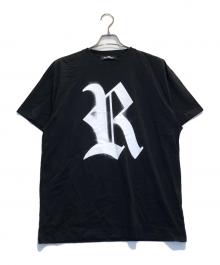 RAF SIMONS（ラフシモンズ）の古着「ビッグフィットRロゴTシャツ」｜ブラック