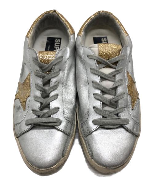 GOLDEN GOOSE（ゴールデングース）GOLDEN GOOSE (ゴールデングース) ユーズド加工スニーカー シルバー サイズ:38の古着・服飾アイテム