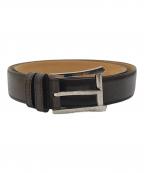 JOHN LOBBジョンロブ）の古着「レザーベルト」｜ブラウン