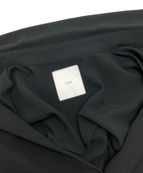 Lui's（ルイス）Lui's (ルイス) サイドスリットビッグシルエットシャツコート ブラック サイズ:Fの古着・服飾アイテム
