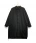 Lui's（ルイス）の古着「サイドスリットビッグシルエットシャツコート」｜ブラック