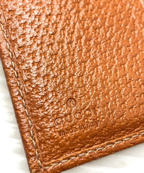 GUCCI（グッチ）GUCCI (グッチ) 二つ折り財布 ブラウンの古着・服飾アイテム