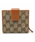 GUCCI (グッチ) 二つ折り財布 ブラウン：7000円