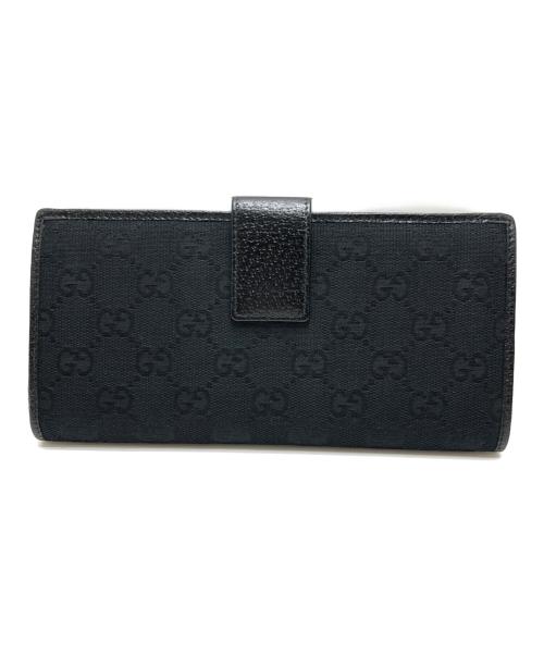 GUCCI（グッチ）GUCCI (グッチ) 長財布 ブラックの古着・服飾アイテム