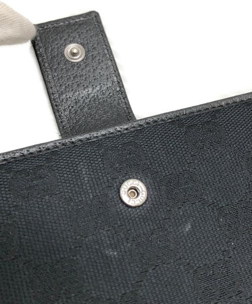 GUCCI（グッチ）GUCCI (グッチ) 長財布 ブラックの古着・服飾アイテム