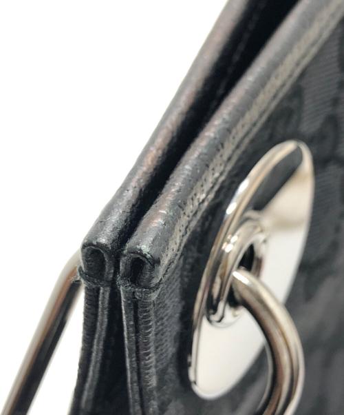 GUCCI（グッチ）GUCCI (グッチ) GGキャンバスショルダーバッグ ブラック サイズ:表記なしの古着・服飾アイテム