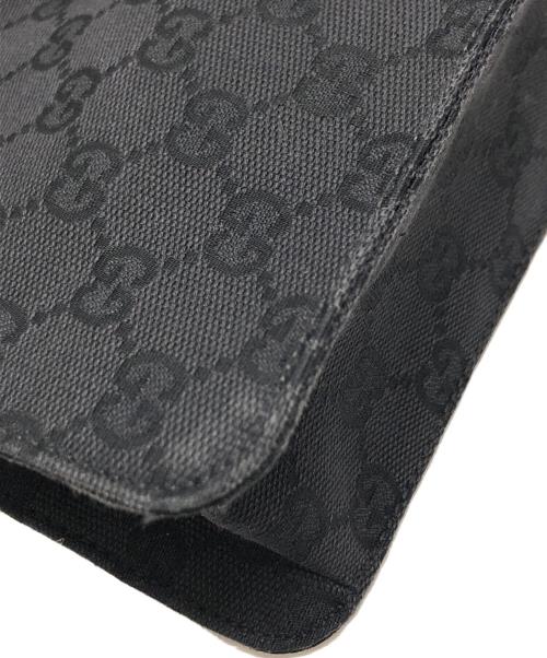 GUCCI（グッチ）GUCCI (グッチ) GGキャンバスショルダーバッグ ブラック サイズ:表記なしの古着・服飾アイテム