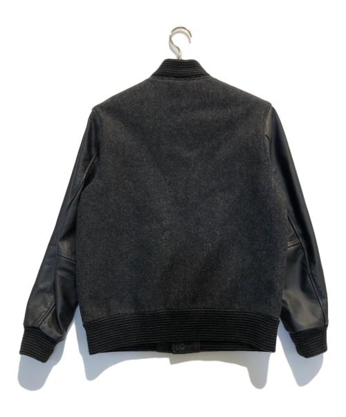 GB sport（ゴールデンベアスポーツ）GB sport (ゴールデンベアスポーツ) 袖レザースタジャン グレー サイズ:Mの古着・服飾アイテム