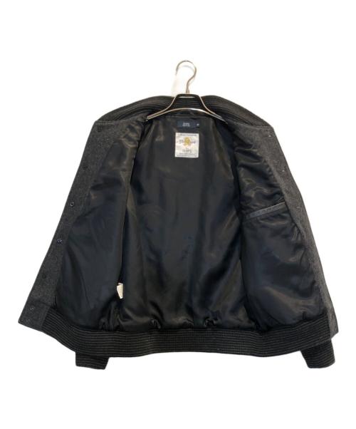 GB sport（ゴールデンベアスポーツ）GB sport (ゴールデンベアスポーツ) 袖レザースタジャン グレー サイズ:Mの古着・服飾アイテム