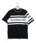 GIVENCHY（ジバンシィ）の古着「4G コントラスト スリム Tシャツ」｜ブラック