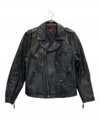 GIGAギガ）の古着「ダブルライダースジャケット」｜ブラック