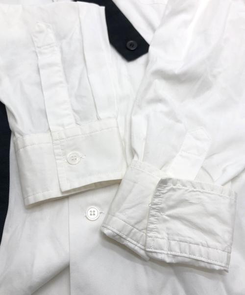 Yohji Yamamoto pour homme（ヨウジヤマモト プールオム）Yohji Yamamoto pour homme (ヨウジヤマモト プールオム) パッチデザインシャツ ホワイト サイズ:サイズ3の古着・服飾アイテム