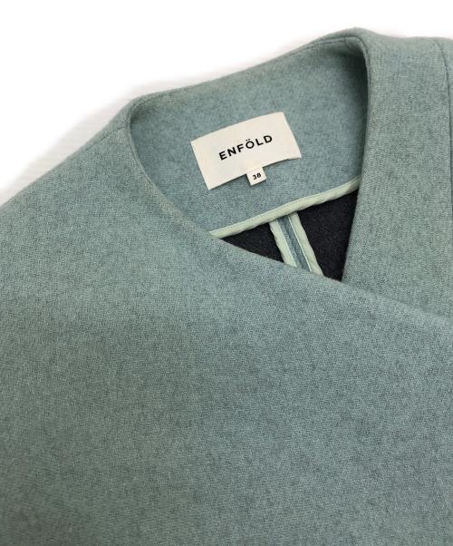 ENFOLD（エンフォルド）ENFOLD (エンフォルド) メルトンリバークロップドジャケット ミントグリーン サイズ:38の古着・服飾アイテム