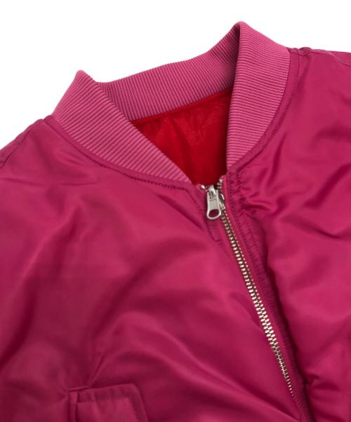 MAISON SPECIAL（メゾンスペシャル）MAISON SPECIAL (メゾンスペシャル) Reversible Nylon Over MA-1 ピンク サイズ:FREEの古着・服飾アイテム