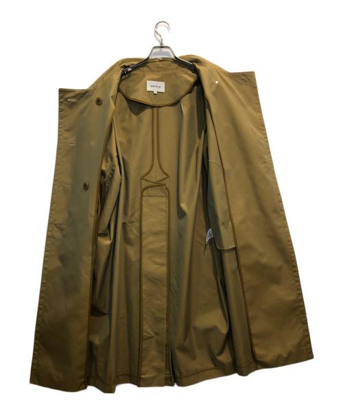 ENFOLD（エンフォルド）ENFOLD (エンフォルド) コットンブレンドダブルボタンロングコート ベージュ サイズ:38の古着・服飾アイテム