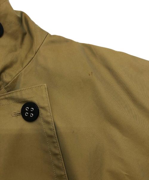 ENFOLD（エンフォルド）ENFOLD (エンフォルド) コットンブレンドダブルボタンロングコート ベージュ サイズ:38の古着・服飾アイテム