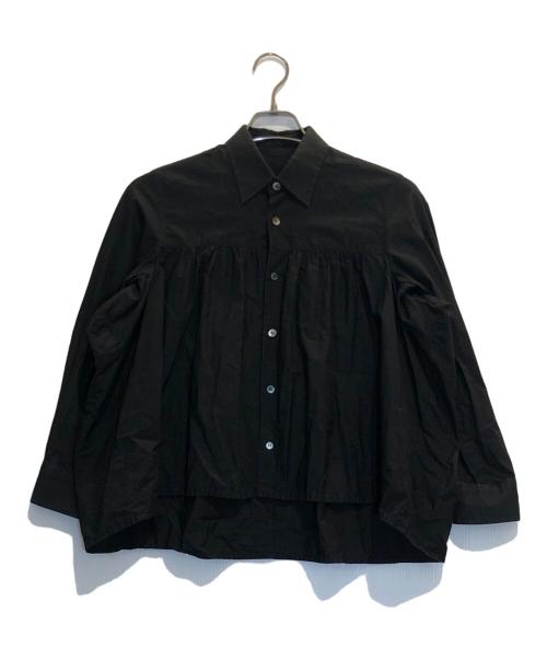 tricot COMME des GARCONS（トリココムデギャルソン）tricot COMME des GARCONS (トリココムデギャルソン) ギャザーシャツ ブラック サイズ:Mの古着・服飾アイテム
