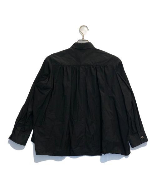 tricot COMME des GARCONS（トリココムデギャルソン）tricot COMME des GARCONS (トリココムデギャルソン) ギャザーシャツ ブラック サイズ:Mの古着・服飾アイテム