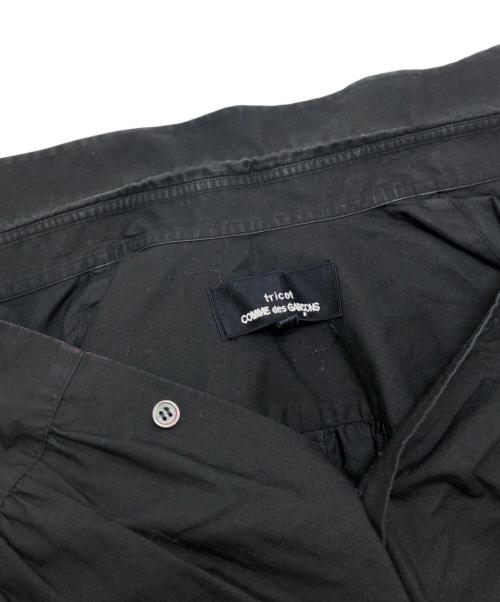 tricot COMME des GARCONS（トリココムデギャルソン）tricot COMME des GARCONS (トリココムデギャルソン) ギャザーシャツ ブラック サイズ:Mの古着・服飾アイテム