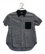 tricot COMME des GARCONSトリココムデギャルソン）の古着「チェックシャツ」｜ブラック
