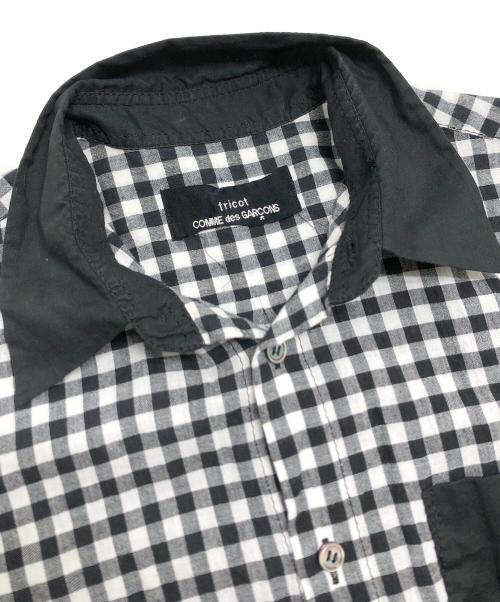 tricot COMME des GARCONS（トリココムデギャルソン）tricot COMME des GARCONS (トリココムデギャルソン) チェックシャツ ブラック サイズ:Mの古着・服飾アイテム