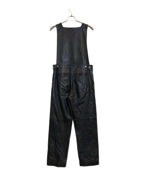 BACCA（バッカ）BACCA (バッカ) ラムレザーオーバーオール ブラック サイズ:36の古着・服飾アイテム