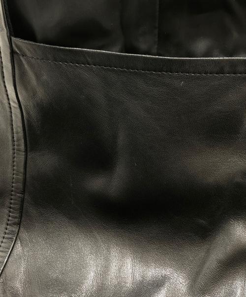 BACCA（バッカ）BACCA (バッカ) ラムレザーオーバーオール ブラック サイズ:36の古着・服飾アイテム