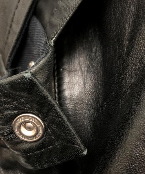 BACCA（バッカ）BACCA (バッカ) ラムレザーオーバーオール ブラック サイズ:36の古着・服飾アイテム