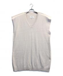 Maison Margiela（メゾンマルジェラ）の古着「アウトラインニットドレス」｜アイボリー
