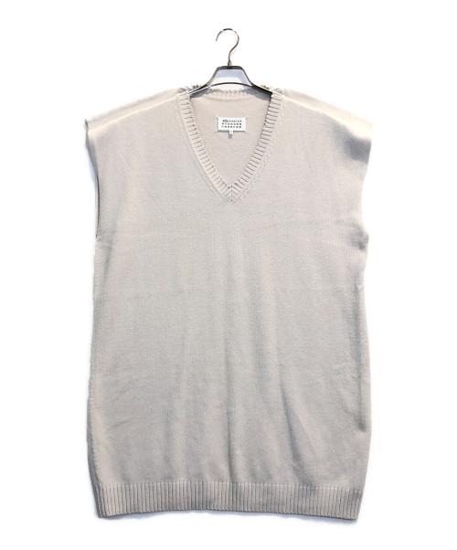 Maison Margiela（メゾンマルジェラ）Maison Margiela (メゾンマルジェラ) アウトラインニットドレス アイボリー サイズ:1の古着・服飾アイテム