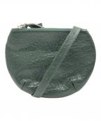MM6 Maison Margielaエムエムシックスメゾンマルジェラ）の古着「レザーショルダーバッグ」｜グリーン